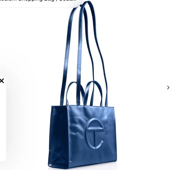 Telfar Cobalt Blue Shopping Bag Medium - Picture 2 of 5
